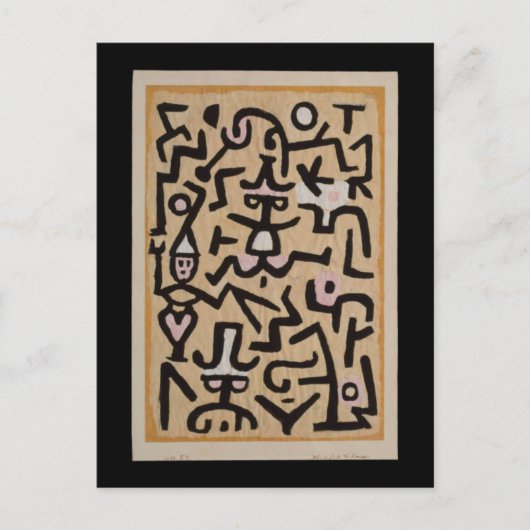 Comedians Handbill Klee Fine Art Postkarte (Vorderseite)