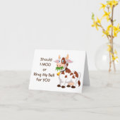 *COMEDIC COW* SAGT GLÜCKLICH *18. GEBURTSTAG* KARTE (Gelbe Blume)