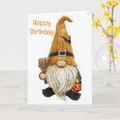 COMEDIC GNOME IHR *70.* GEBURTSTAG KARTE (Gelbe Blume)