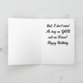 COMEDIC YORSHIRE TERRIER SAGT "GLÜCKLICHER GEBURTS KARTE (Innenseite)