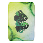 Comedy and Tragedy Theater Design Green Badematte (Vorderseite Vertikal)