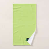 Comedy and Tragedy Theater Design Green Badhandtuch Set (Handtuch)
