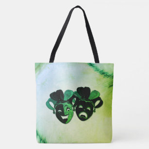 Comedy and Tragedy Theater Design Green Tasche