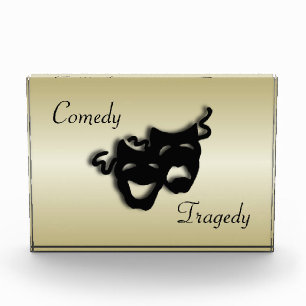 Comedy and Tragedy Theater Gold Fotoblock