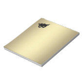 Comedy and Tragedy Theater Gold Notizblock (Rotiert)