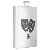 Comedy and Tragedy Theater Monogram Flachmann (Rechts)
