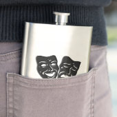 Comedy and Tragedy Theater Monogram Flachmann (Beispiel)