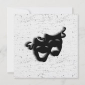 Comedy and Tragedy Wedding Einladungen (Rückseite)