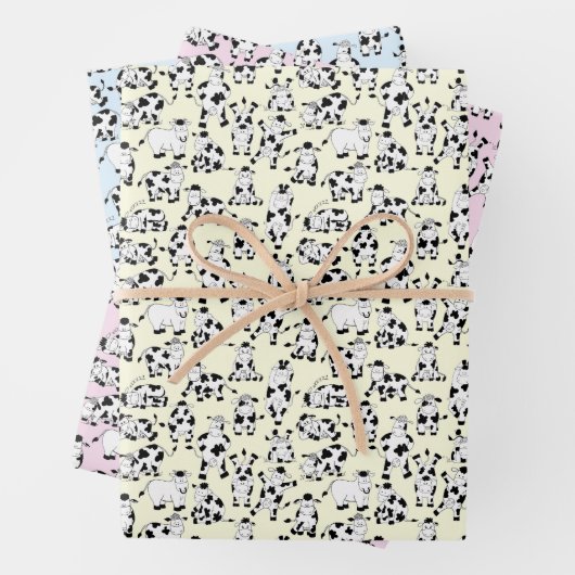 Comedy Cows Having Fun! Geschenkpapier Set (Beispiel)