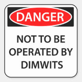 Comedy Danger Sticker (Vorderseite)