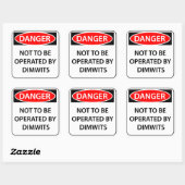 Comedy Danger Sticker (Blatt)