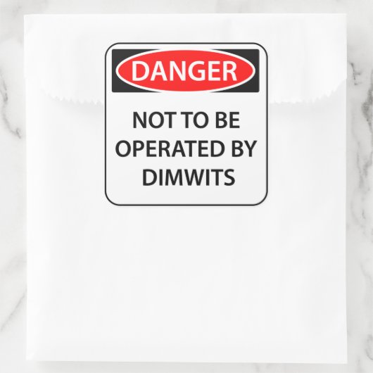 Comedy Danger Sticker (Tasche)