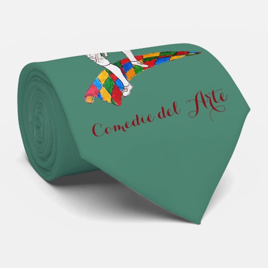 Comedy del arte harlequin krawatte (Gerollt)
