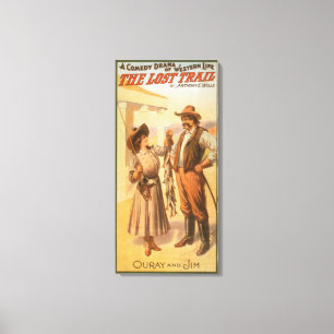 Comedy Loil - Western der Frau Leinwanddruck