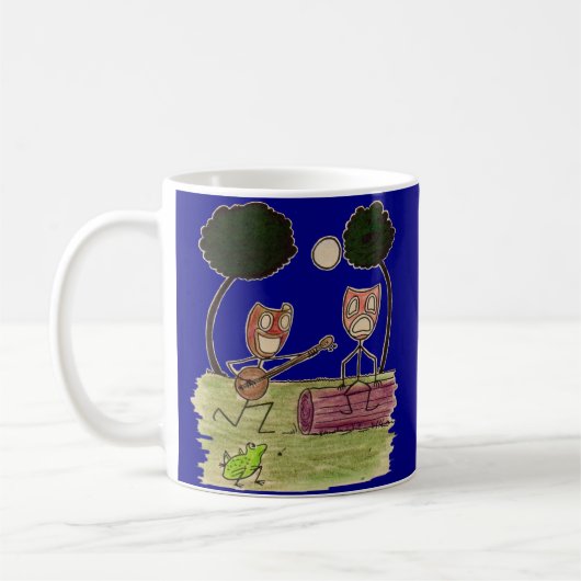 Comedy serenades Tragedy vom Vollmond Kaffeetasse (Links)