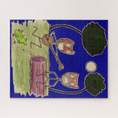 Comedy serenades Tragedy vom Vollmond Puzzle (Horizontal)