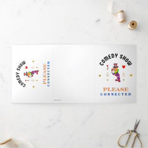 COMEDY SHOW DREIFACH GEFALTETE URLAUBSKARTE