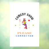COMEDY SHOW FENSTERAUFKLEBER (Blatt 3)