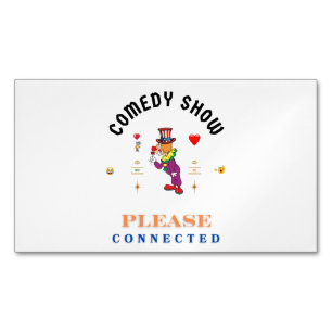 COMEDY SHOW MAGNETISCHE VISITENKARTE