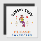COMEDY SHOW MAGNETKARTE (Vorne/Hinten)