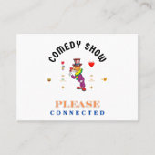 COMEDY SHOW TERMINKARTE (Vorderseite)