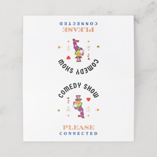 COMEDY SHOW TREUEKARTE (Außenseite Aufgefaltet)