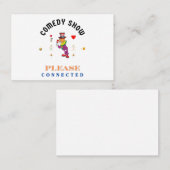 COMEDY SHOW VISITENKARTE (Vorne/Hinten)