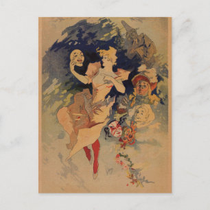 Comedy Theater 1900 von Jules Chéret Postkarte
