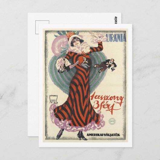 Comedy Theater Anfang des 20. Jahrhunderts Inspiri Postkarte (Vorne/Hinten)