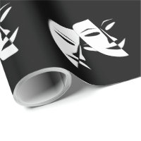 Comedy Tragedy Black and White Theater Maske