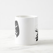 Comedy Tragedy Black and White Theater Maske Kaffeetasse (Mittel)