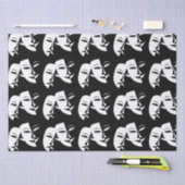 Comedy Tragedy Black and White Theater Maske Seidenpapier (Handwerk)