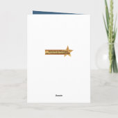 Comedy Tragedy Blue Theater Mask Birthday Card Karte (Rückseite)