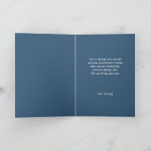 Comedy Tragedy Blue Theater Mask Birthday Card Karte (Innenseite)