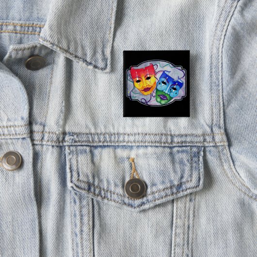 Comedy & Tragedy Button (Beispiel)