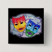 Comedy & Tragedy Button (Vorderseite)