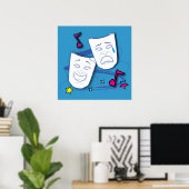 Comedy Tragedy Drama Poster (Heimbüro)