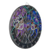 Comedy/Tragedy Jester Masks Dartscheibe (Vorderseite Links)