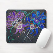Comedy/Tragedy Jester Masks Mousepad (Mit Mouse)