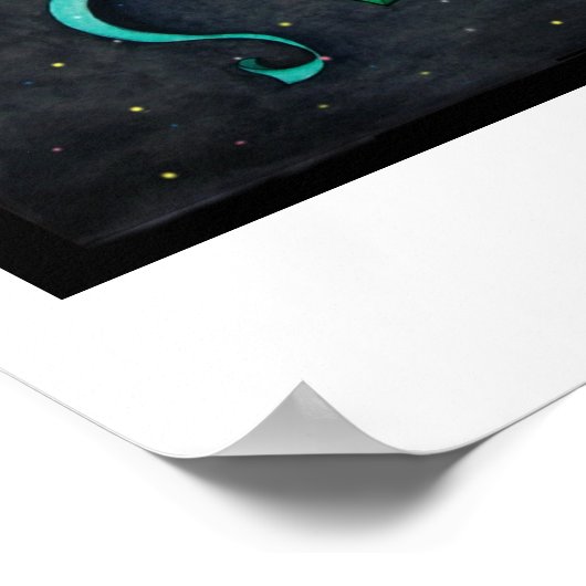 Comedy/Tragedy Jester Masks Poster (Ecke)