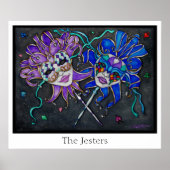 Comedy/Tragedy Jester Masks Poster (Vorne)