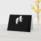 Comedy Tragedy Masks Schauspieler Geschenk Karte (Gelbe Blume)