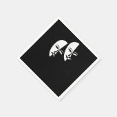 Comedy Tragedy Masks Schauspieler Geschenk Serviette (Ecke)