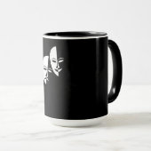 Comedy Tragedy Masks Schauspieler Geschenk Tasse (VorderseiteRechts)
