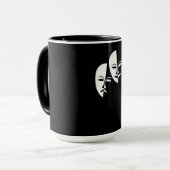 Comedy Tragedy Masks Schauspieler Geschenk Tasse (Vorderseite Links)