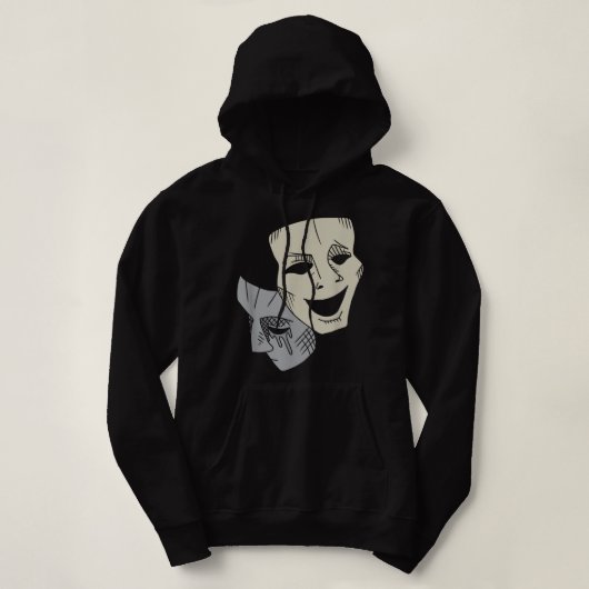 Comedy Tragedy Masks Theater Drama Club Matching G Hoodie (Design vorne)
