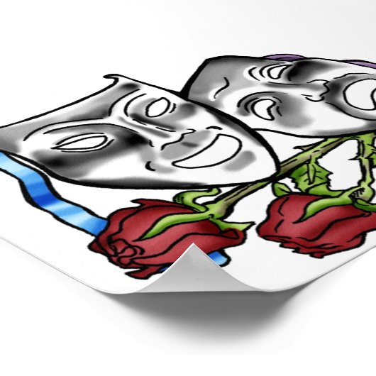 Comedy/Tragedy Poster (Ecke)