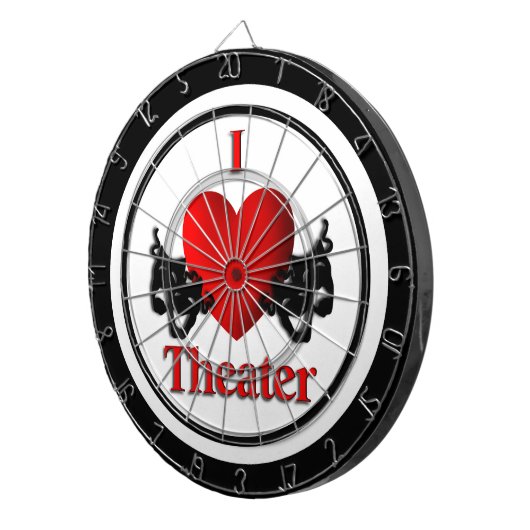 Comedy & Tragedy Regulation Dart Board Dartscheibe (Vorderseite rechts)