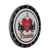 Comedy & Tragedy Regulation Dart Board Dartscheibe (Vorderseite Links)