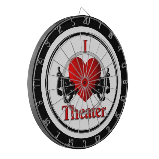 Comedy & Tragedy Regulation Dart Board Dartscheibe (Vorderseite Links)